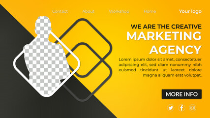 Business company landing page template