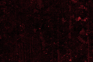 Distressed red color dark concrete grunge texture for background