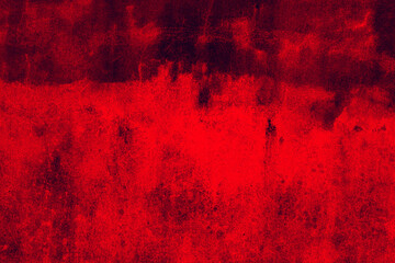 Wall Mural - Abstract grunge texture background of red color concrete plaster wall