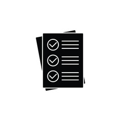 Wall Mural -  checklist icon vector check mark sign