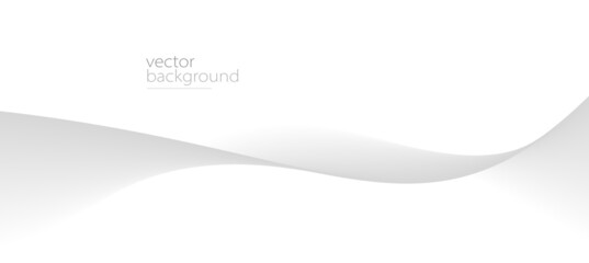 flowing grey curve shape with soft gradient vector abstract background, relaxing and tranquil art, e