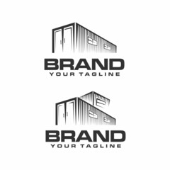 Wall Mural - container house logo