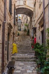 Wall Mural - Narrow alley in Dubrovnik, Croatia