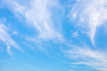 Wall Mural - blue sky with small white clouds for background usage.