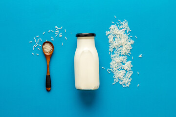 Rice cereals vegan milk - non dairy diet nutrition