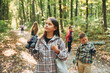 © standret - Discovering new places. Kids in green forest at summer daytime together