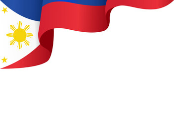 Poster - Corner waving Philippines   flag  isolated  on png or transparent background,Symbol of Philippines,template for banner,card,advertising ,promote,and business matching country poster, vector