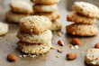 nut homemade cookies with almonds