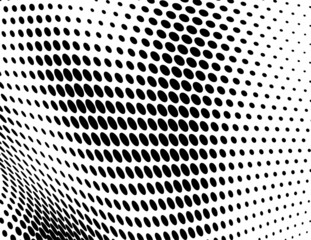 The halftone texture is black and white. A chaotic pattern of dots. Background for business cards, websites, catalogs