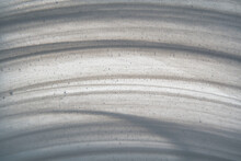 Abstract White Glass With Grey Swirls And Dots And Spirals
