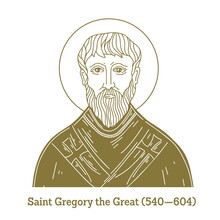 Saint Gregory The Great (540-604) Was The Bishop Of Rome From 3 September 590 To His Death. He Is Known For Instigating The First Recorded Large-scale Mission From Rome, The Gregorian Mission.