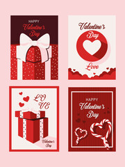 Sticker - valentines day set