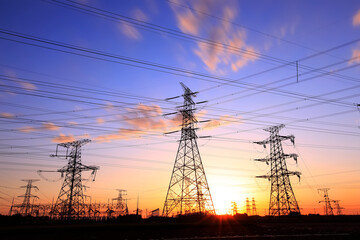 the pylon in the evening