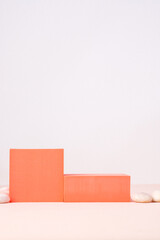 Poster - product display block on white background