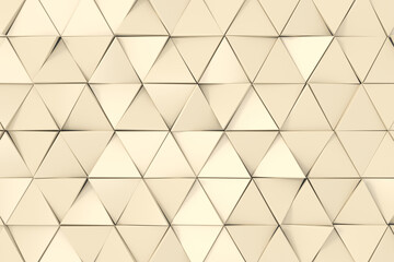 Wall Mural - modern wall design with luxury concept. abstract background of triangle. 3d rendering.