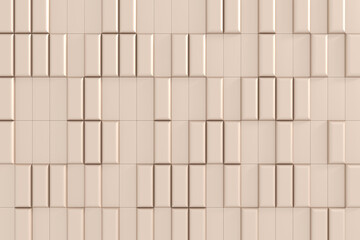 Wall Mural - modern wall design. abstract background of rectangle. 3d rendering.