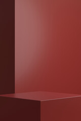 Wall Mural - Display stand design. 3D product display. 3D rendering.