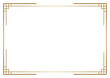 © FKVT - Traditional border and frame. Golden line vintage.