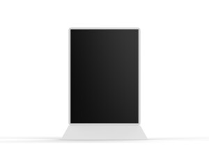 Wall Mural - LCD Touch Screen Display Interactive Kiosk Digital Signage Hd Screen,Touch Display Kiosk Table Product. 3d render illustration.