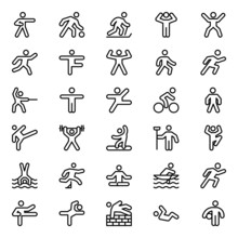 Outline Icons For Pictograms.