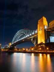 Wall Mural - Sydney Harbour Bridge view at night time.