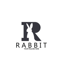 Letter R And Rabbit