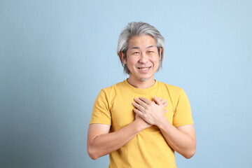 Canvas Print - Asian Man with Yellow Tshirt