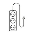 Vector icon of electrical extension