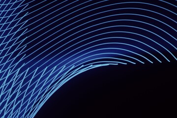 Abstract blue light streaks