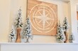 © Katie - Christmas Tree Interior Decor Mantel and Shelves