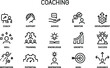 © Graphic&Illustration - Coaching and Mentoring icons set