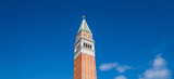 Fototapeta Big Ben - Campanile (Campanile di San Marco)on the blue sky background. Venice, Italy,