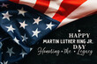 Leinwandbild Motiv national federal holiday in USA MLK background	
