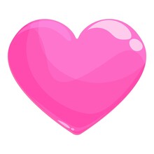 Heart Jelly Icon Cartoon Vector. Sweet Candy. Gelatin Gum