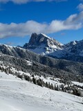 Fototapeta Na ścianę - Winterliche Landschaft in Südtiroler Bergen