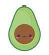 cute avocado smiling
