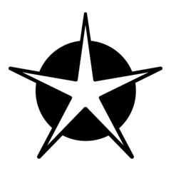 Poster - Sketch star. Cute star shape, black starburst doodle sign for christmas decoration isolated