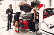 © prostooleh - Two stylish black woman in a car salon