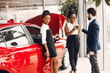 © prostooleh - Two stylish black woman in a car salon