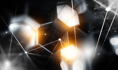 Poster - Innovative technologies image . Mixed media