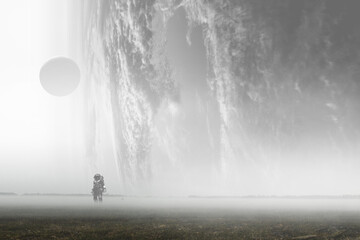 Aufkleber - Image of outer space. . Mixed media