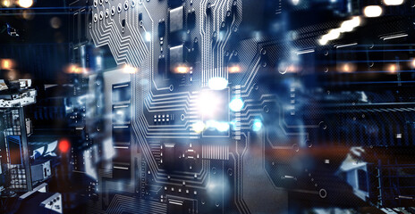 Poster - Innovative technologies image . Mixed media