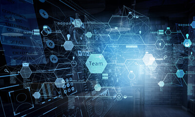 Poster - Social Web Network Background Image