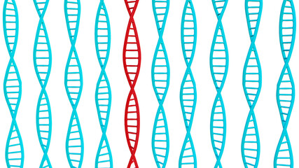 3D rendering of human DNA