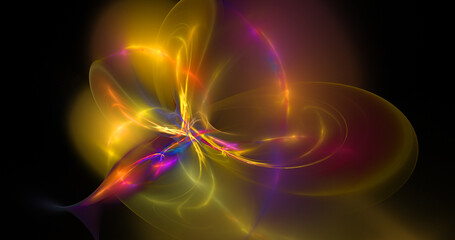 Wall Mural - abstract colorful blue and pink fiery shapes. fantasy light background. festive wallpaper. digital f