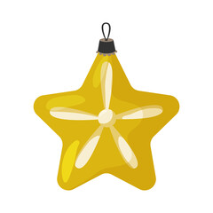 Wall Mural - Christmas Bauble Star Composition