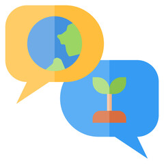 Chat Environment flat icon