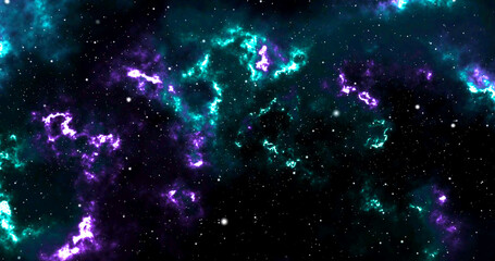 Wall Mural - space background with realistic nebula and shining stars. colorful cosmos with stardust and milky wa