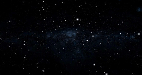 Wall Mural - space background with realistic nebula and shining stars. colorful cosmos with stardust and milky wa