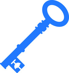 Sticker - keyhole, key icon 